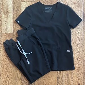 Figs scrub set size xs Black